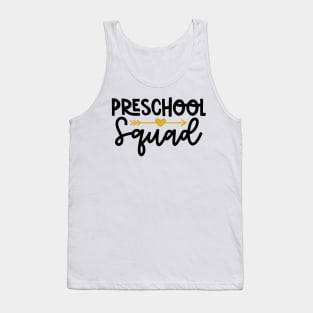 Preschool Squad Funny Back to School Kids Tank Top